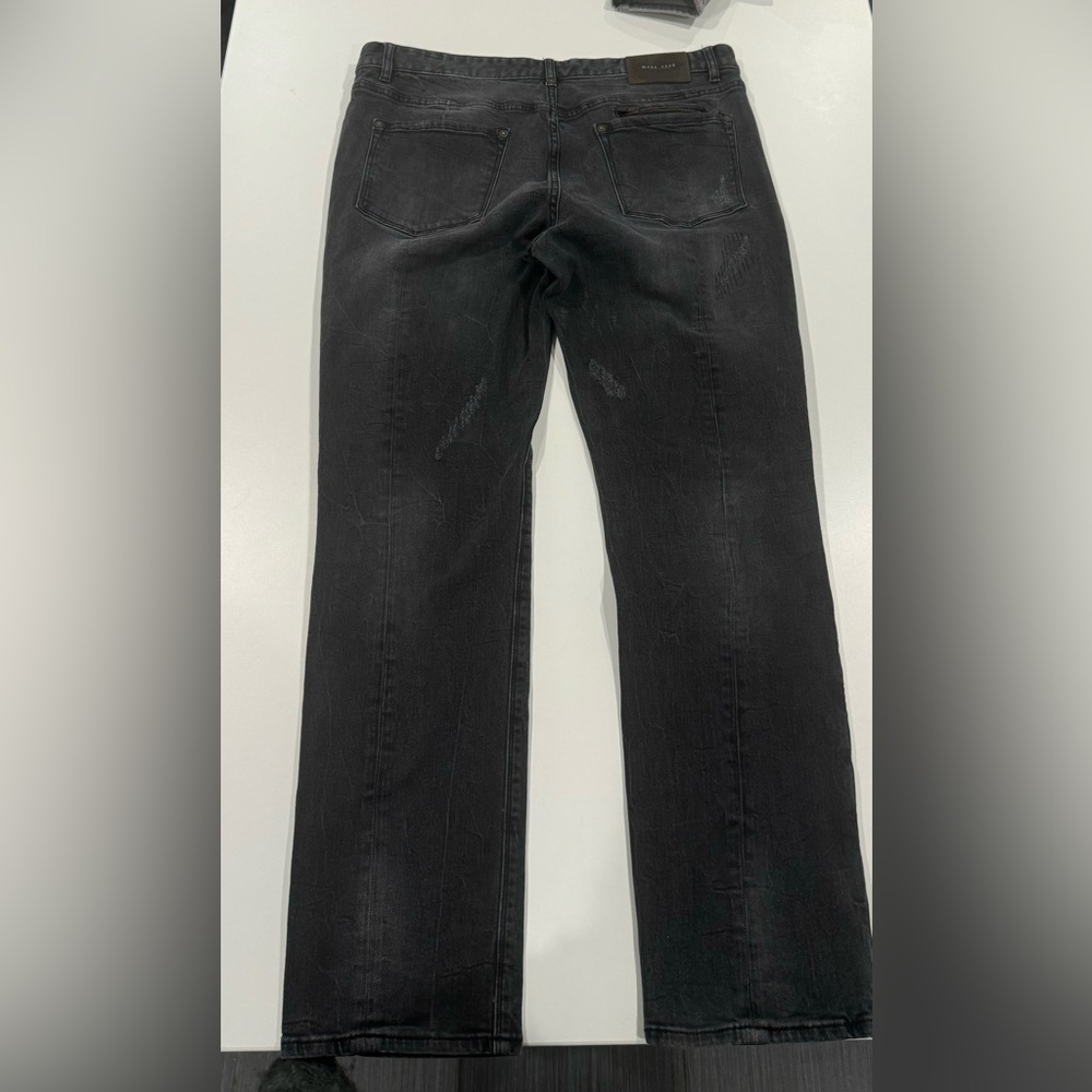 Men’s Black Distressed Marc Ecko Jeans Cut & Sew - Picture 13 of 13